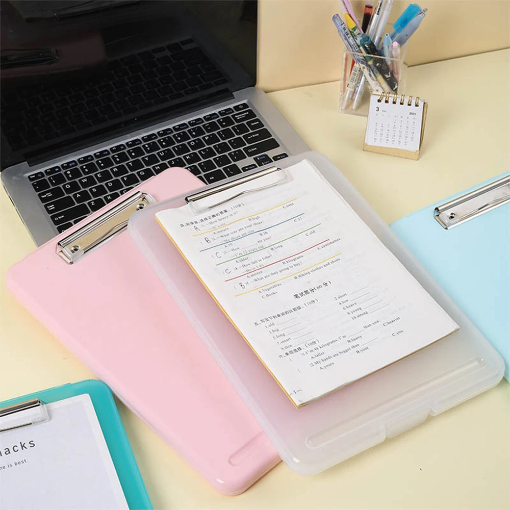 Wholesale Multifunction A4 File Folder Clipboard With Storage  Plastic Nursing Clipboard Box for School & Office Supplies