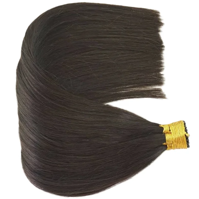 Keratin Pre-Bonded i-Tip Human Hair Extensions Unprocessed 100% Virgin Raw European Hair U Tip Hair Extension Flat Tips Keratin