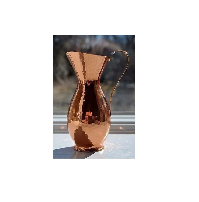 Copper Water Jug with 2 Glasses Set Pure Water Natural Health fashionable Trending design new Hot Selling Wholesale Manufacturer