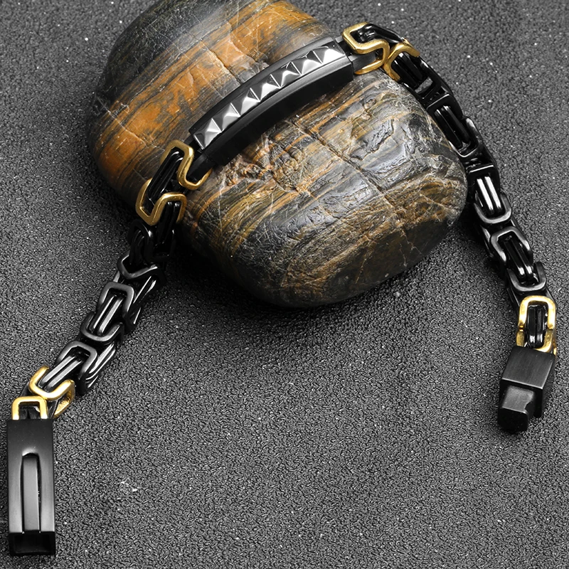 TIZTI bracelet manufacturer Custom black stainless steel fine jewelry luxury mens fashion jewelry bracelets bangles bracelet man