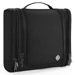 RPET Polyester Waterproof Makeup Toilet Bag Hanging Travel Toiletry Bag With Sturdy Hook