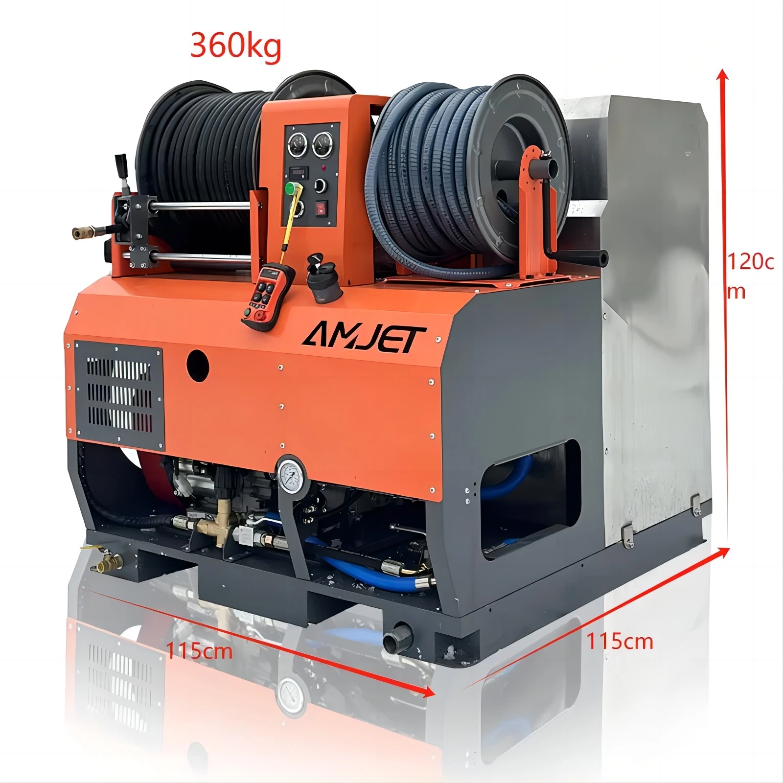 AMJET accuracy 200bar70lpmcirculating в течение получаса может увеличить горячую воду на 45 градусов канализации струйная очистка