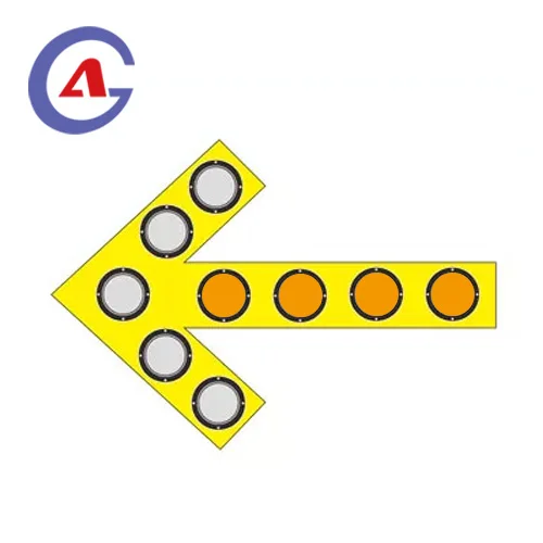 Custom 360 Rotation Solar Powered Flashing Trailer Mounted Traffic Signs LED arrow light signal board