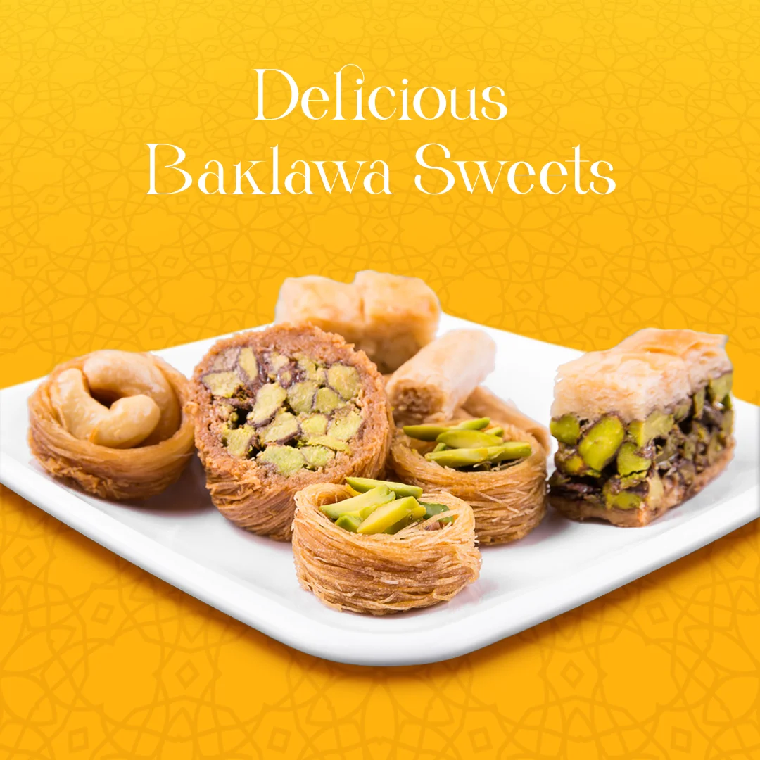 Cheap Rates 200g Tin Can Mixed Baklawa Assortment Exquisite Oriental Protein Nuts Snack Dessert Honey Sweet