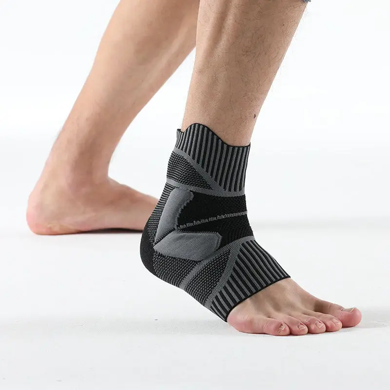 wholesale nylon knitted fiber fit compression copper Ankle brace sleeve