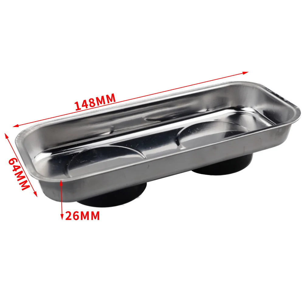 3pc Inspection Tool Set With Magnetic Tray, Telescopic Inspection Mirror with Rubber Handle and Magnetic Pick up tool with LED