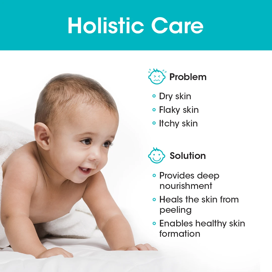 Лосьон для тела младенца, мягкое увлажнение и питание средней сухой кожи с натуральными ингредиентами для ежедневного использования для любой кожи