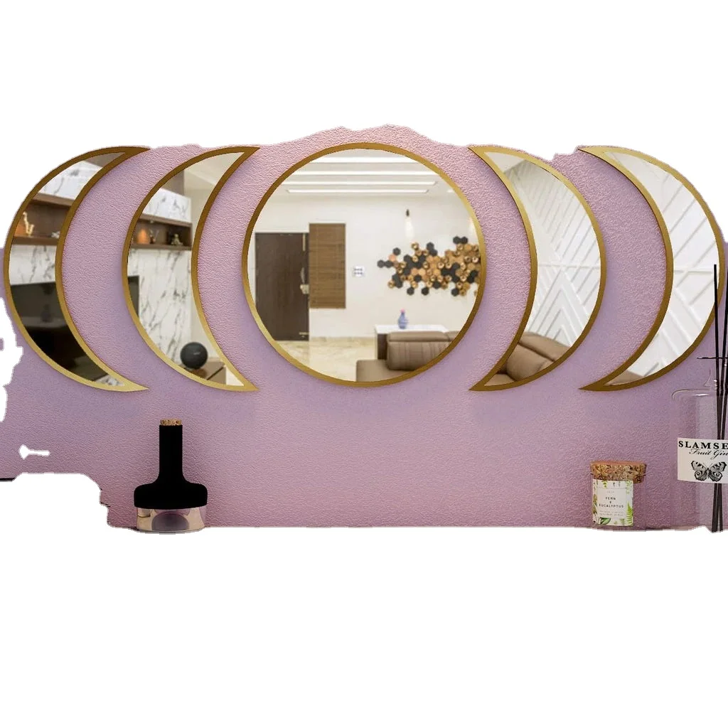Luxuries Wall Mirror modern style restaurant hotel home Wall mirror aluminium brass decoration wall home decoration polished