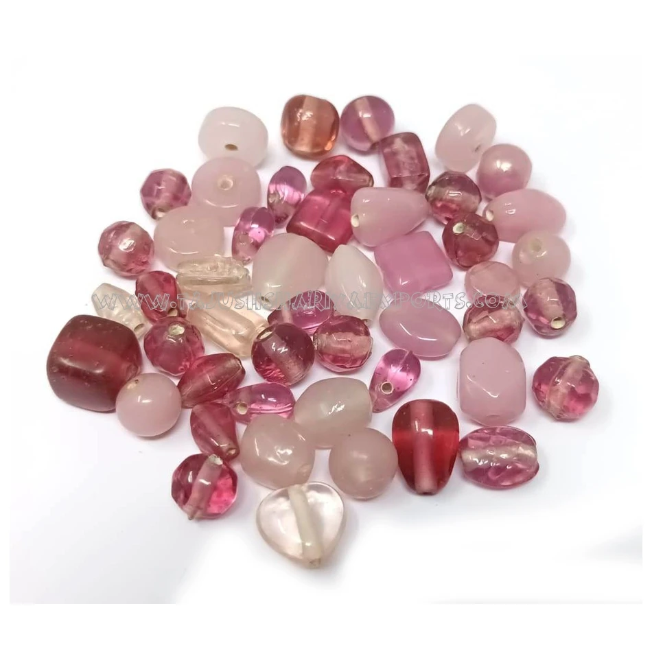 Exporter of handmade  Plain Glass Beads Colorful  Glass Beads for Jewelry Making
