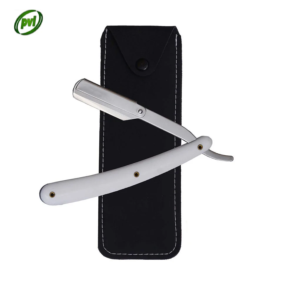 Wholesale Barber Straight Edge Shaving Razor Matte Black Finish Stainless Steel Hair Shaving Razors