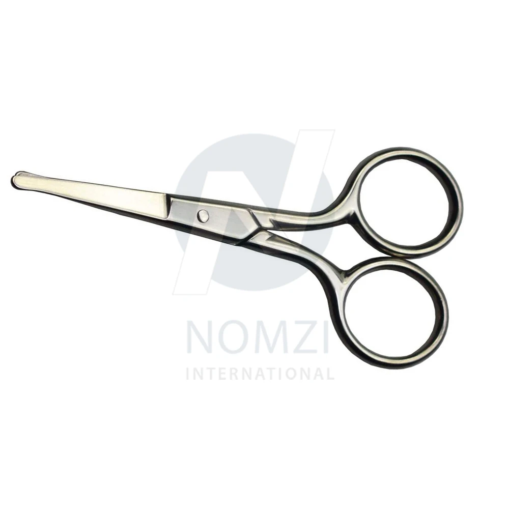 Professional Safety Scissors for Personal Care Facial Hair Removal and Ear Nose Eyebrow Trimming Stainless Steel Scissors