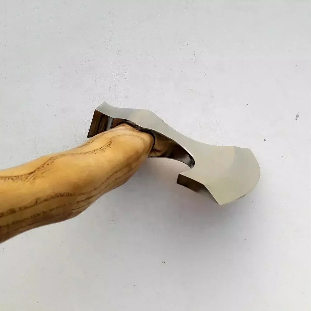 Топор Ручной работы из углеродистой стали с деревянной ручкой и кожаным чехлом