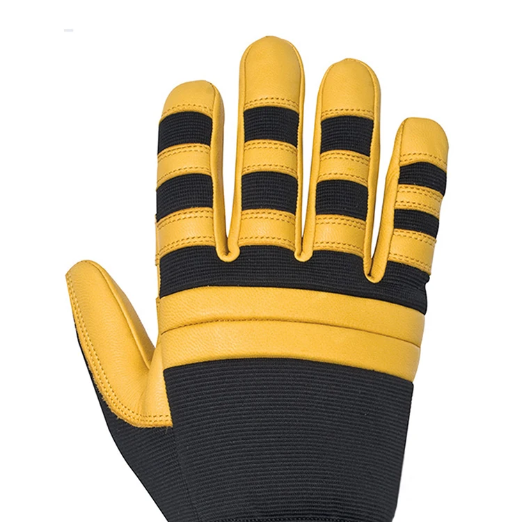 Hot Selling Oil Field Rescue Custom Design Logo Gas And Oil Safety Extrication Drill TPR Industrial Impact Work Mechanic Gloves