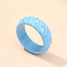 look colourful Indian Jewelry resin Bangles with Ornate metal beads fashion jewelry Bangles Stack for women