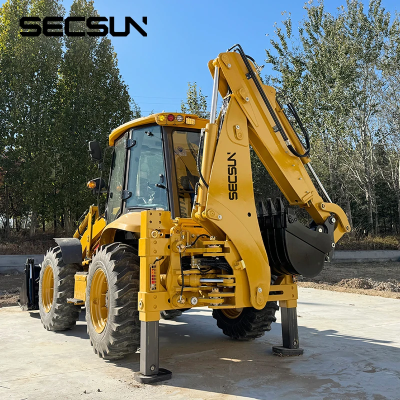 Китай OEM погрузчик 4*4 рулевой двигатель euro 5 4wd 2 т экскаватор-погрузчик с в России