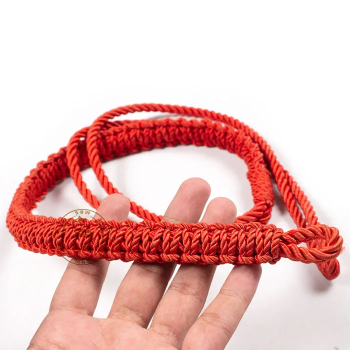 Quick-Release Whistle Lanyard Maroon Cotton Cord Nylon Wool Fuerzas Armadas School Uniforms Ceremonial Dress Uniforms Wholesale