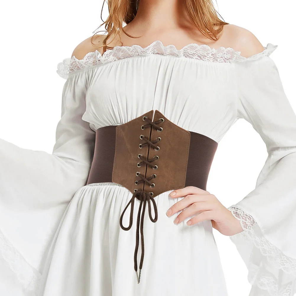 Grace Karin Women 12cm  Lace-up Stretchy Waistband Wholesale Waist Cinchers Ladies Corset Belts