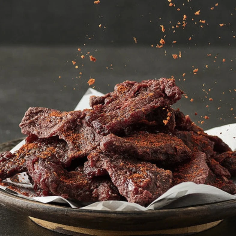 UNLIMEAT Non-gmo soy protein vegan plant based Jerky Smoky chili taste