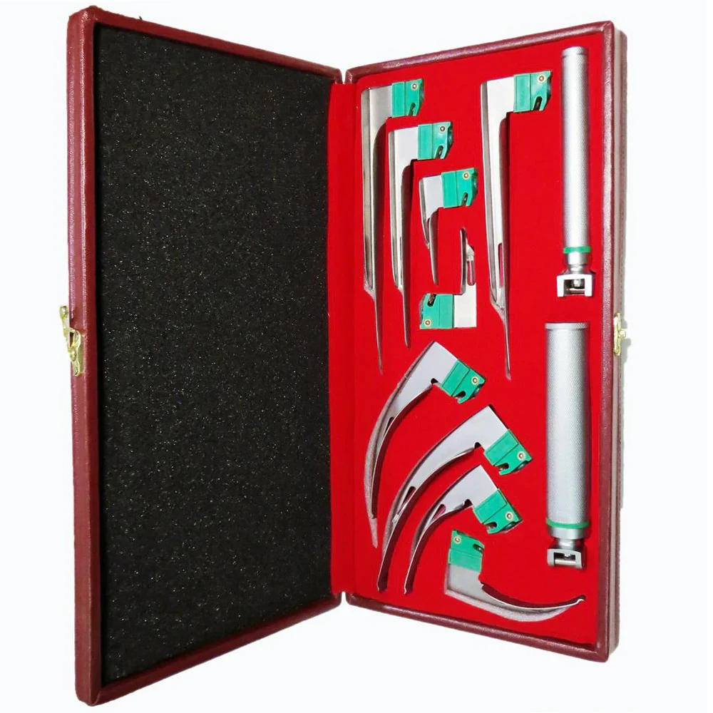 Macintosh fiber optic disposable laryngoscope/laryngoscope set Medical Surgical Equipment Optical Fiber Laryngoscope Set