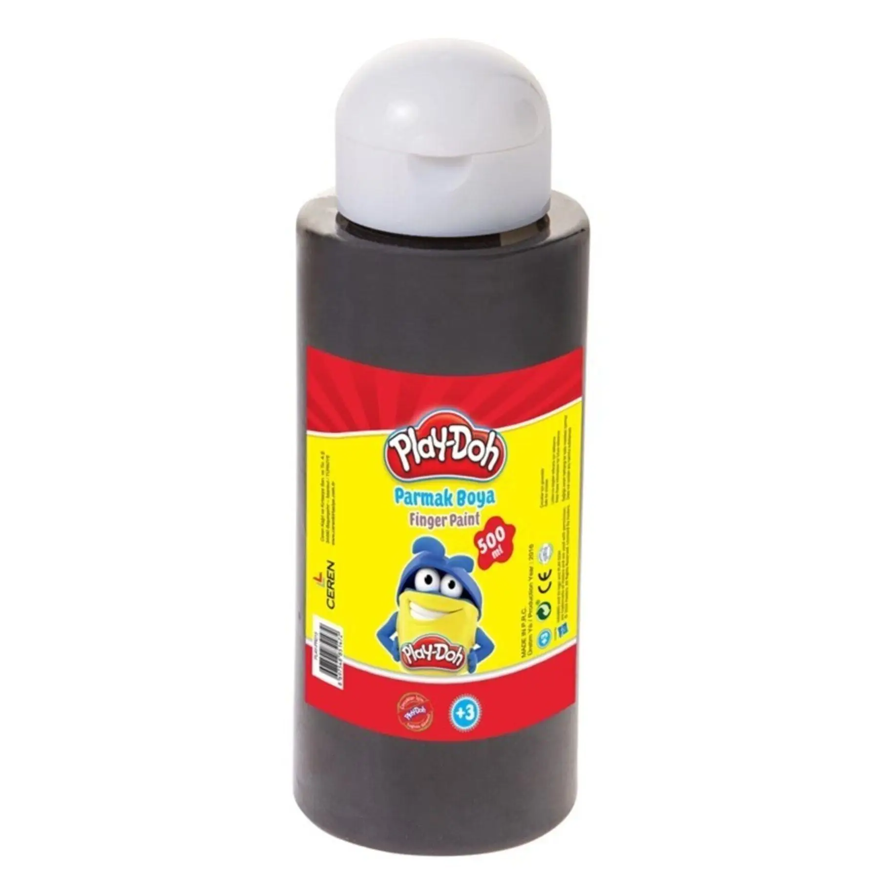 Краска для пальцев Play-doh черная 500 мл Pr015