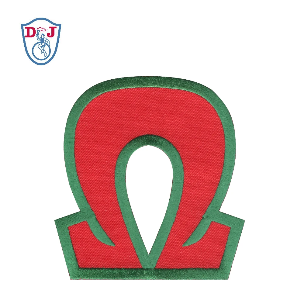 Customized Letter Patches Iron On Greek Letter Embroidered Applique sorority & fraternity patches