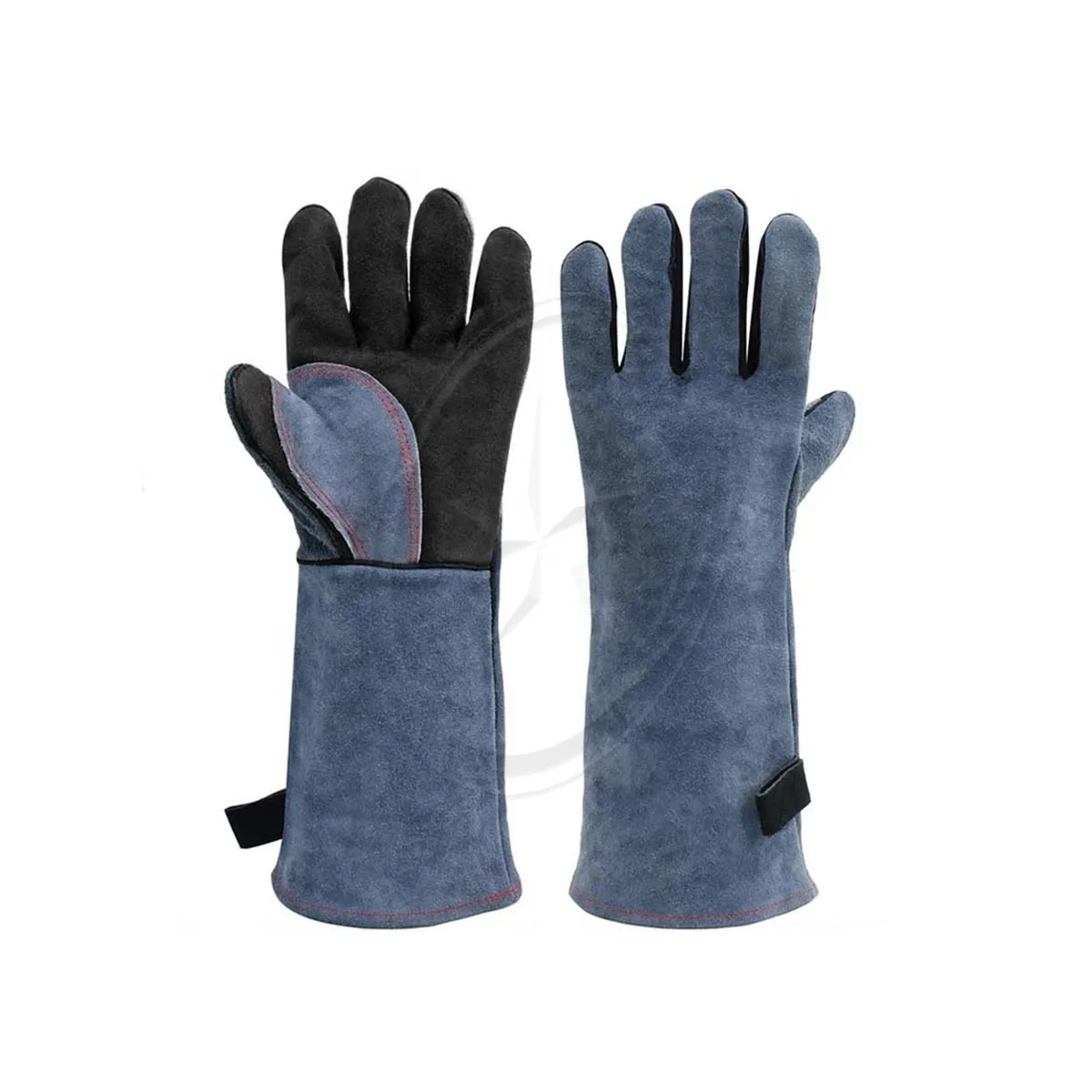 16 Inch Welding Gloves For Welder Work Gloves Thick Cow Split Leather Heat Resistant Oven BBQ leather gloves from Pakistan