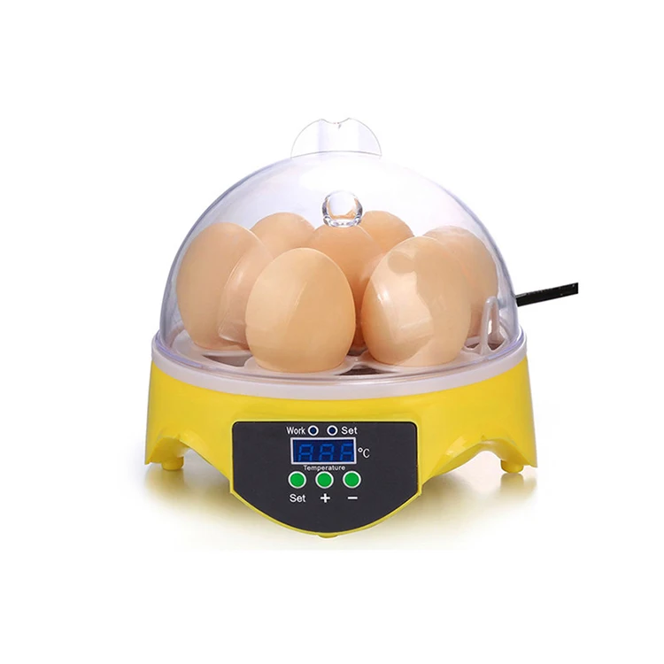 WONEGG Mini Fully Automatic Small Capacity 7 Chicken Duck Goose Eggs Incubator Machines for Hatching