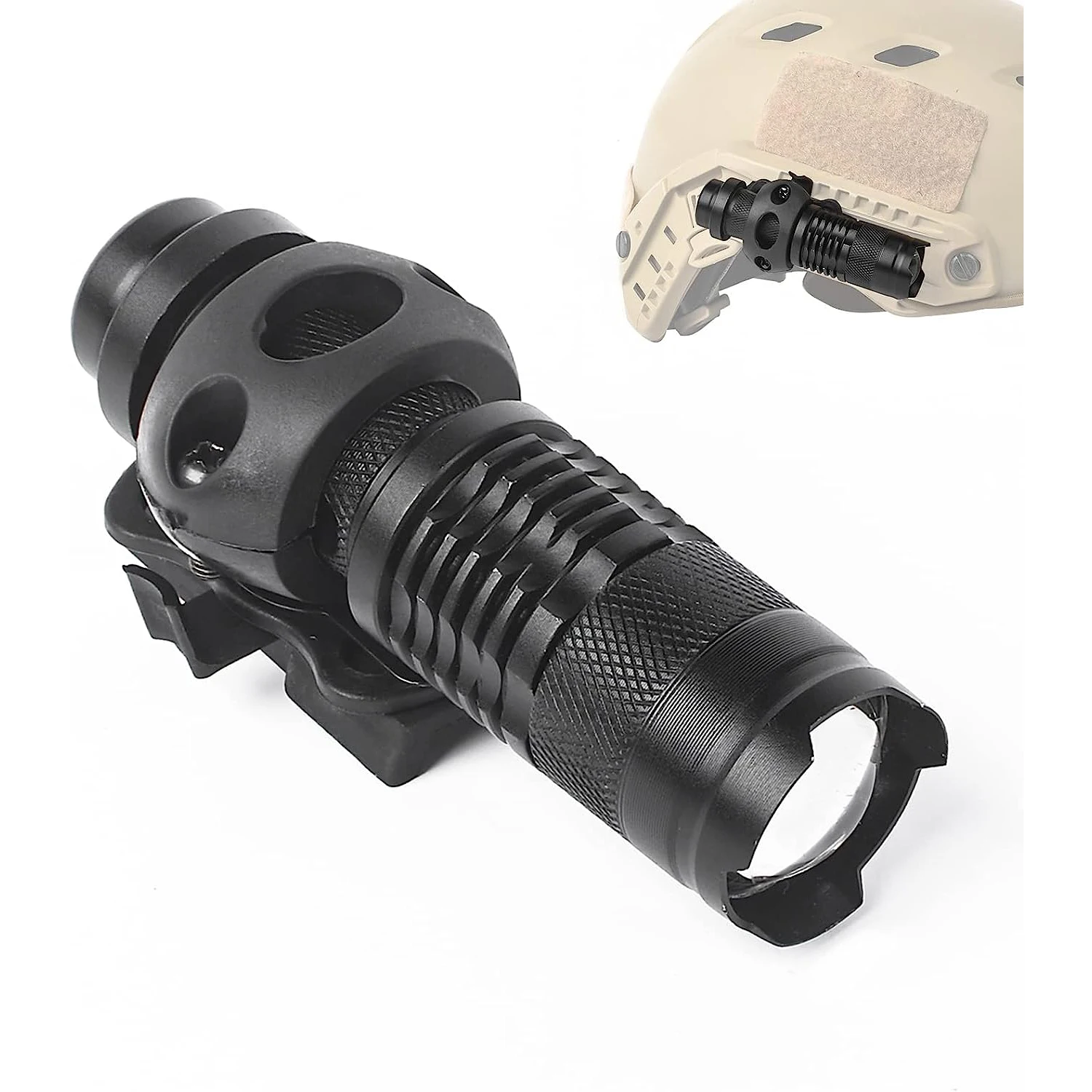 Mini LED Tactical Flashlight Helmet Mounted LED Light Compatible with Fast  MICH 2000 Wendy Helmet