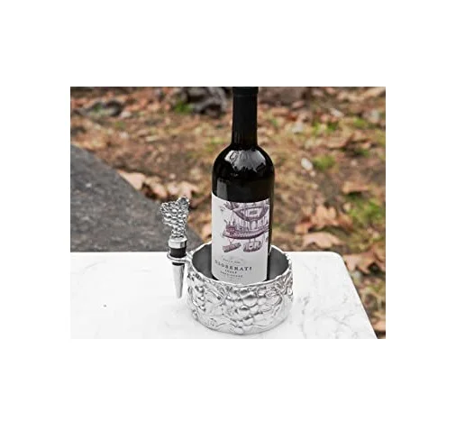 Latest Aluminum wine bottle coaster Eco-friendly handicraft Aluminum wine bottle coaster for wholesale price
