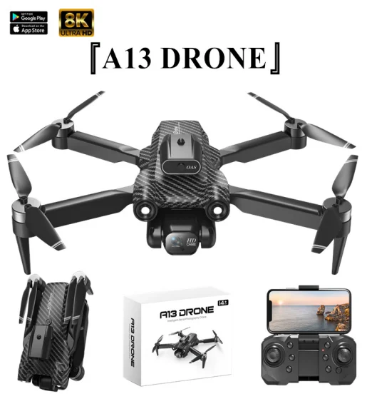 Beginner-friendly Brushless HD Camera Quadcopter Drone with Remote Control Obstacle Avoidance Aerial Photography Made Plastic