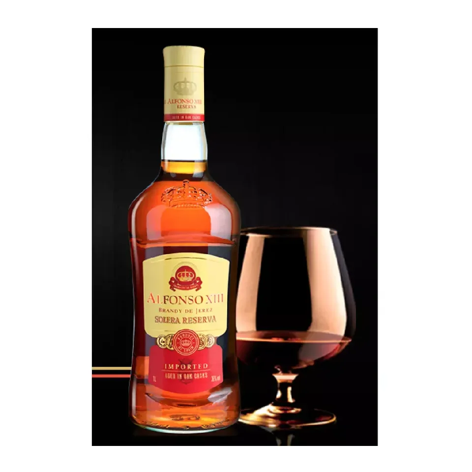 Светлый Янтарный выбранный спирт для возраста 18 месяцев 36%, Высококачественная бутылка для Дистиллированного вина, алкоголя Alfonso I Brandy