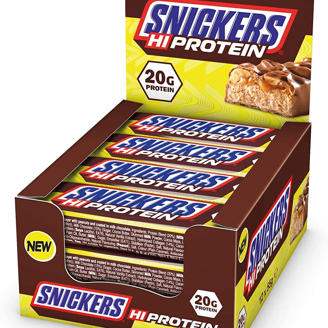 Snickers chocolate bar 50g x 24 Pieces x 12 Box Nougat, Peanuts, And Caramel With a Chocolate Coating.