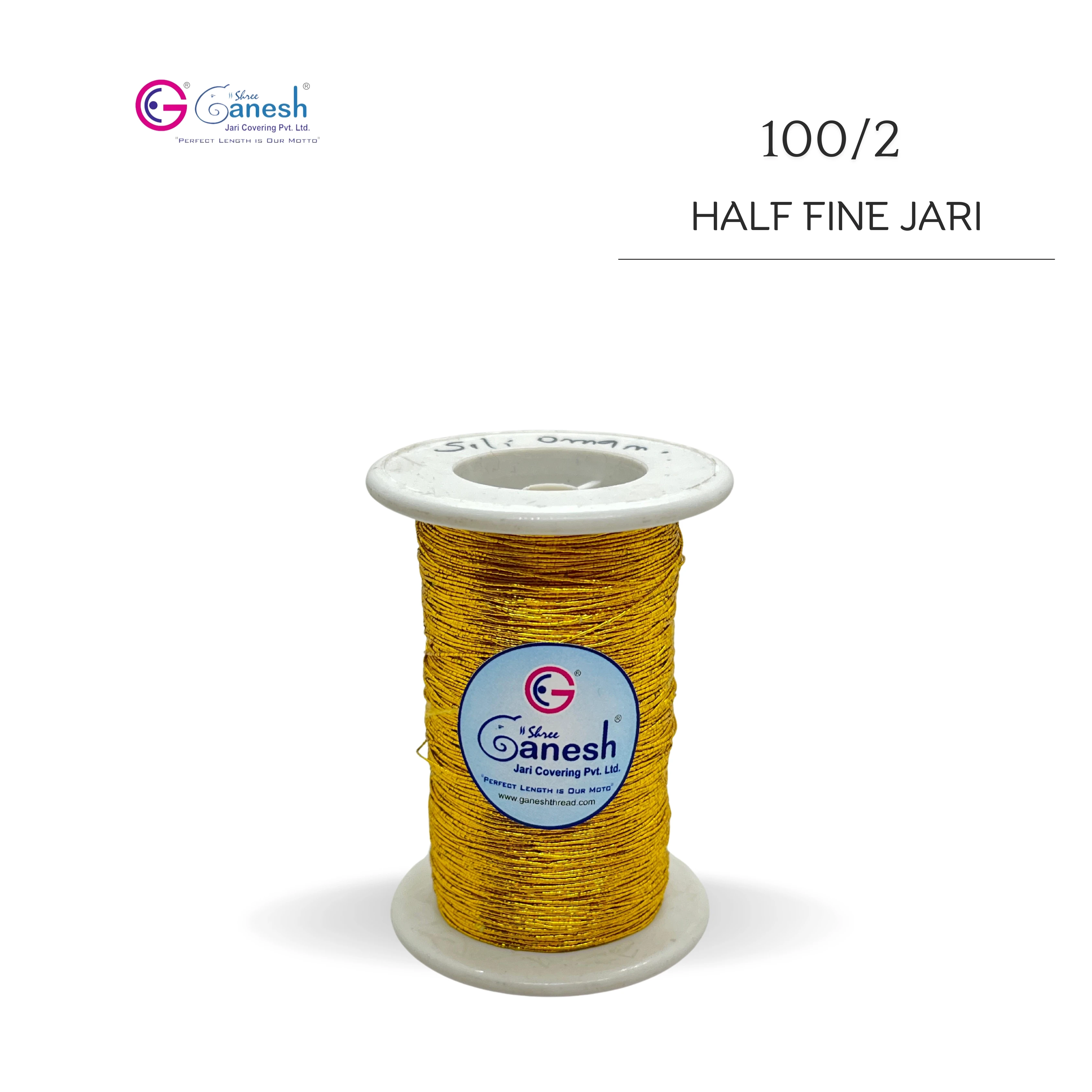 Индийская пряжа для вышивания Zari Jari Kasab LC 1260 металлическая полиэфирная с люрексом торговая марка ткачества и ручного вязания