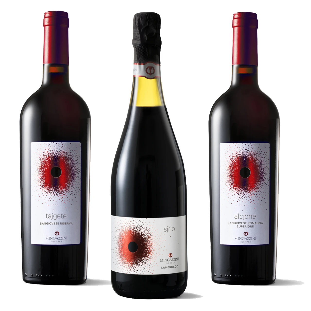 Премиум итальянское игристое красное вино комплект барбекю Романья санджовезе Ламбруско бутылки 3x750 мл