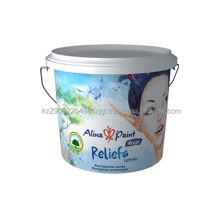 Decorative plaster Large 15 kg gives a textured surface based on polymer dispersion with filler