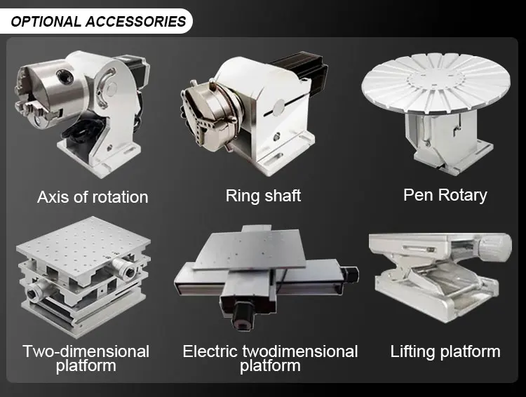 100 Watts Portable Desktop Metal SS Non-metal Plastic PVC Fiber Laser Marker Engraving Marking Machines Price
