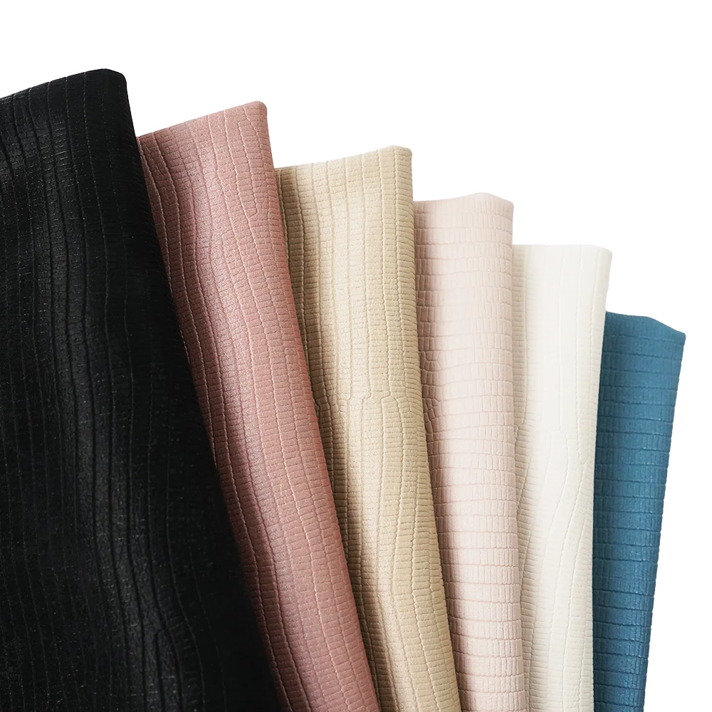 PU Synthetic Leather Croco/Alligator/Crocodile embossed Faux Leather