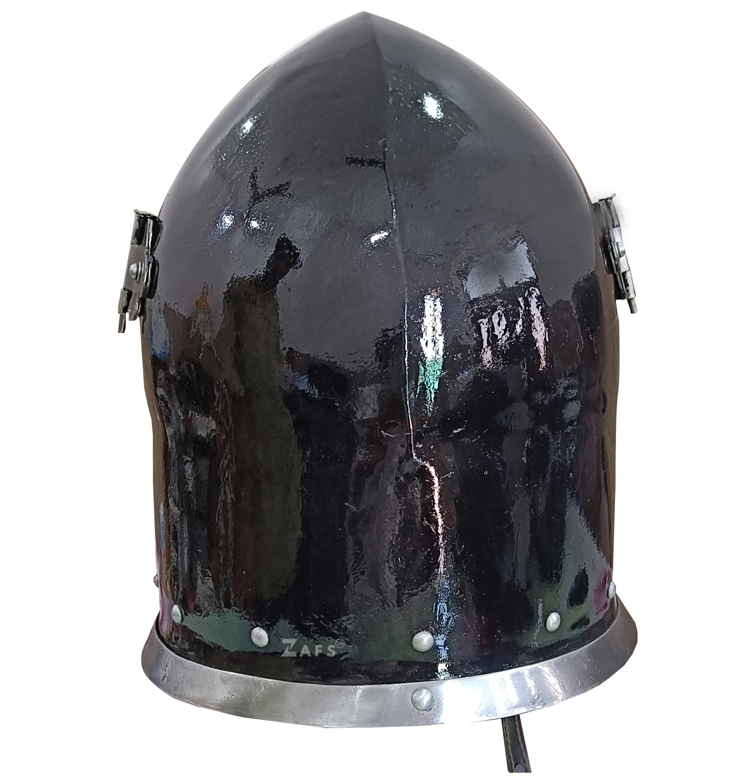 Medieval Barbuta Helmet Great Knight Templar Helmet for SCA 18GA Great Helmet Collectible Medieval Armor
