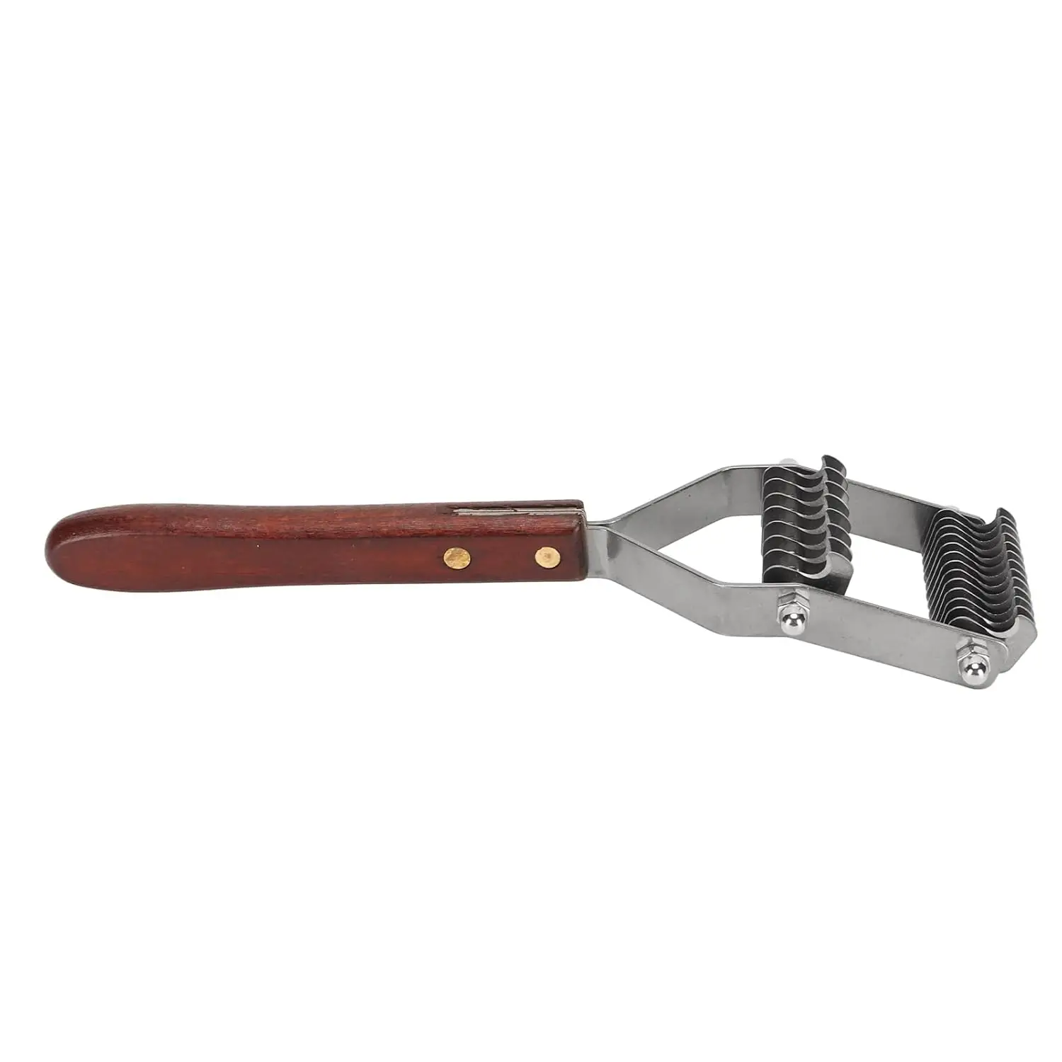 Dog Undercoat Dematting Comb Rounded Teeth Curved Edges Blunt Blade Dematting Combs For Pets