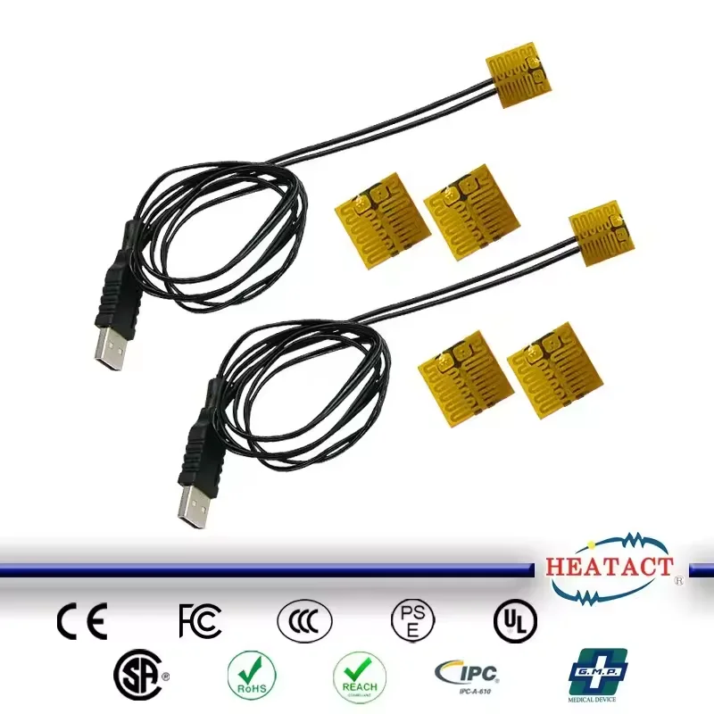 Flexible Transparent Film Heater with Adjustable Thermostat Heating Element