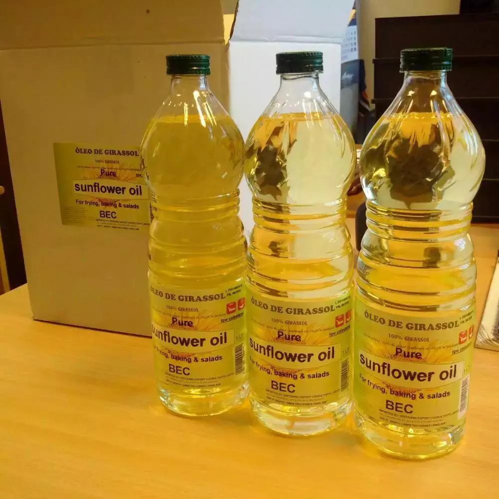 REFINED EDIBLE SUNFLOWER OIL BRAZIL ORIGIN 1L 2L 3L 5L to 25L Yellow Liza Top Plastic Bottle Glass Bulk Packaging