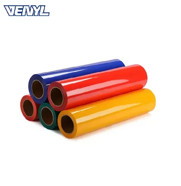 Sticky Backing Film Holographic Reflective Glitter Vinyl Clothing Chameleon Heat Transfer vinyl rolls