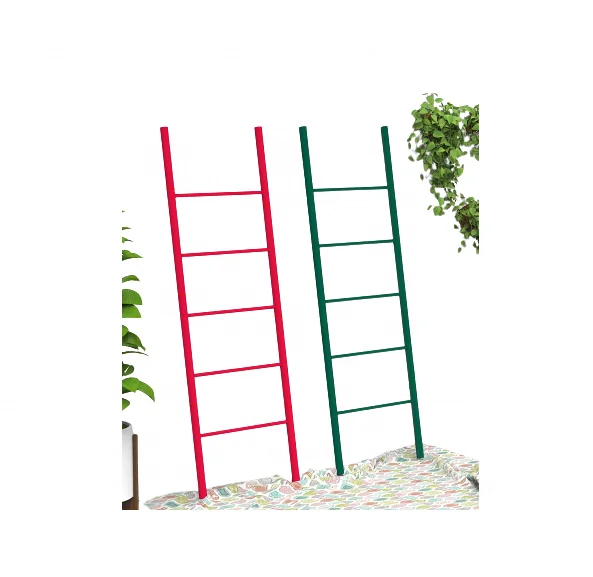 High Quality Six Rung Bamboo Towel Ladder Natural Bamboo Fence Rolls for Garden Home Decor Mesh Bamboo Pole Material