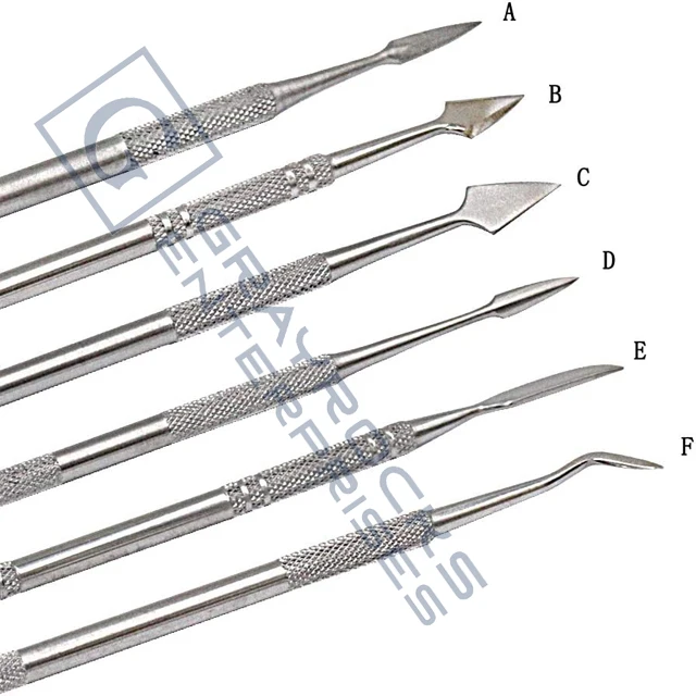 Wax Carvers Set Double Ended Wax Modeling Sculpting Tools Dental Picks Polymer Pottery Clay Carving Tool Stainless Steel Quality