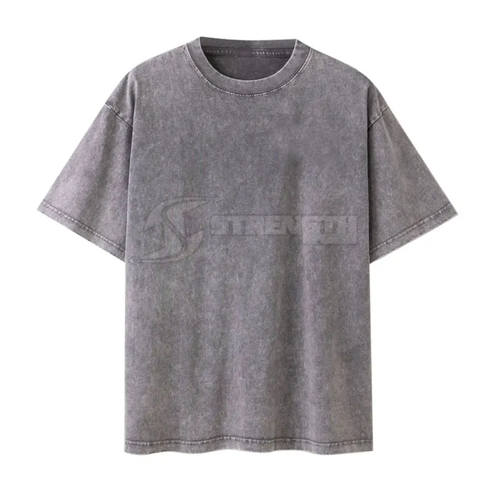 New Outdoor T-Shirt Made In Pakistan Best Acid Wash T-Shirt Stylish Slim Fit Adult Wear Acid Wash T-Shirt