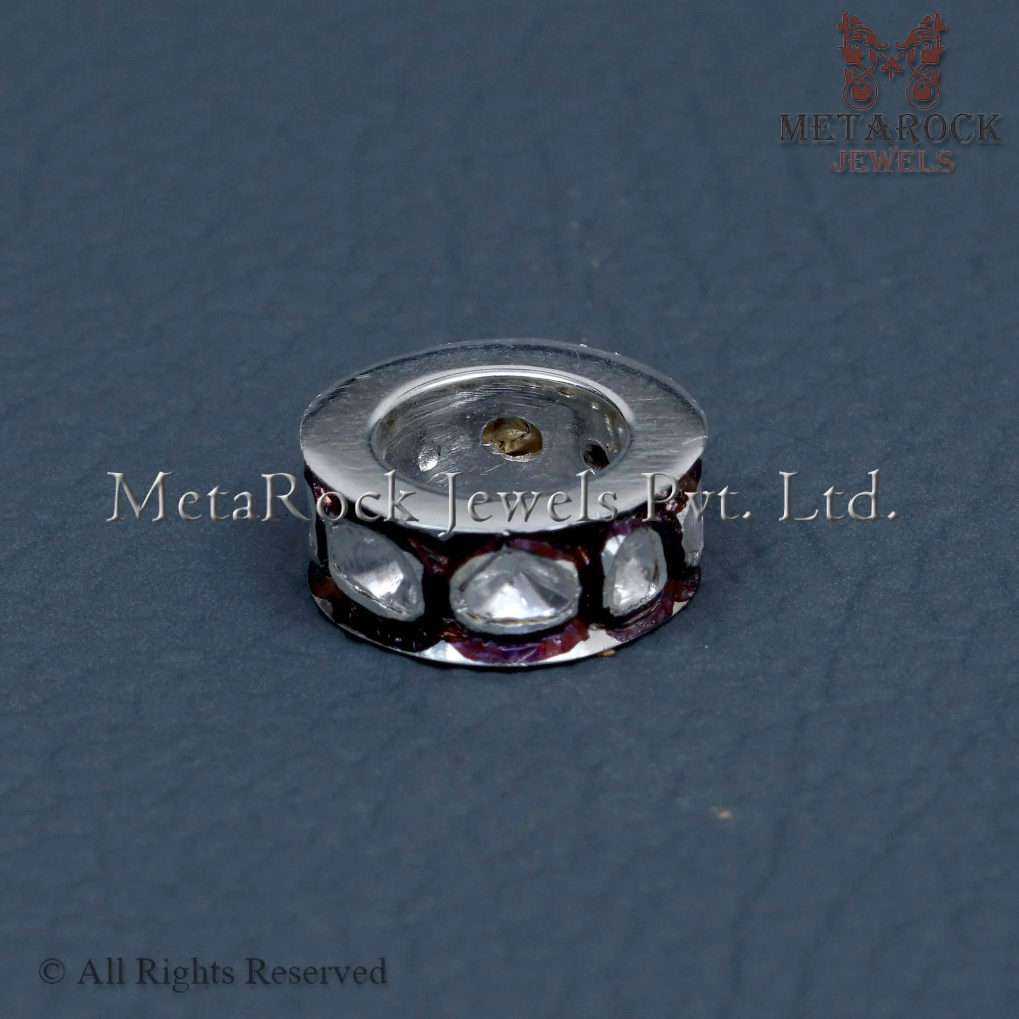 Rose Cut 5x12 MM Wheel Spacer Rondelle Finding