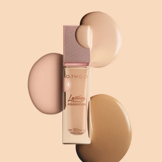 O.TWO.O 2025 Matte Finish Liquid Foundation with Medium Coverage Natural Concealer for Face Makeup