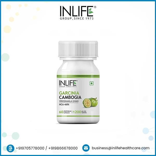 Premium Garcinia Cambogia Extract 60 Vegetarian Capsules with 60% HCA  - 1200mg