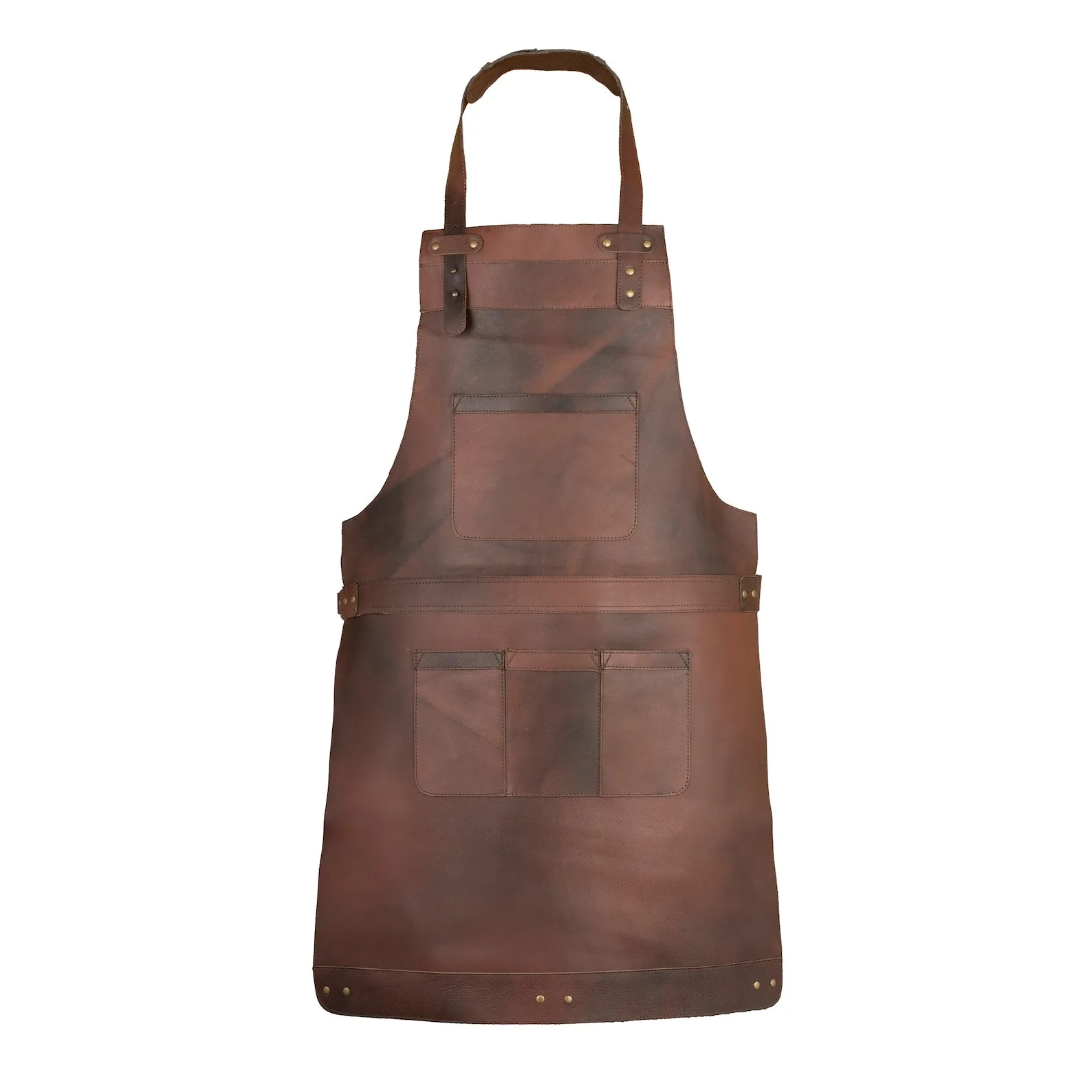Full Grain Leather Apron LPN-0008 Waterproof Linen Butcher Cook BBQ Barber Woodwork Custom Logo ISO Certified Christmas Gift Him