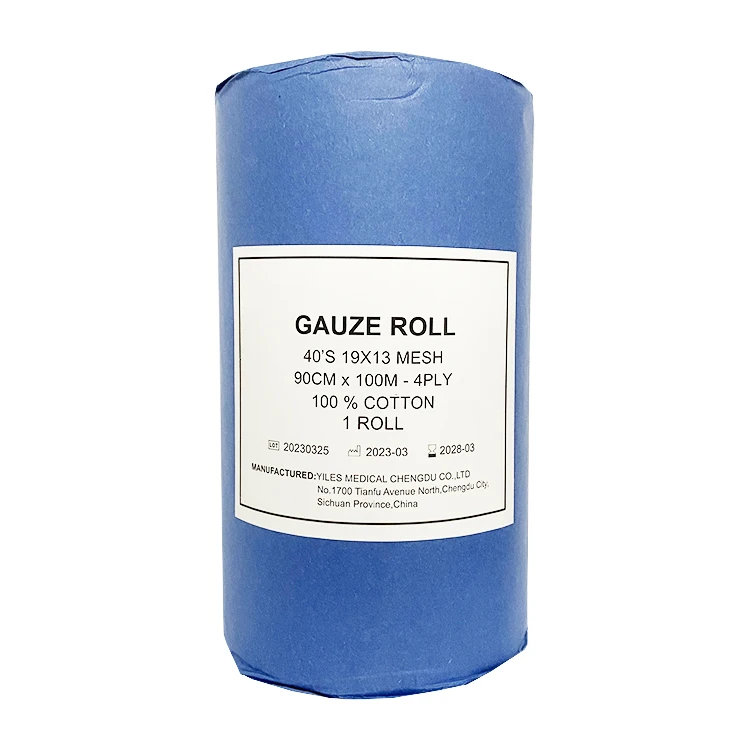 customized size absorbent gauze roll 90cmx100m gauze roll 90cm*100yards